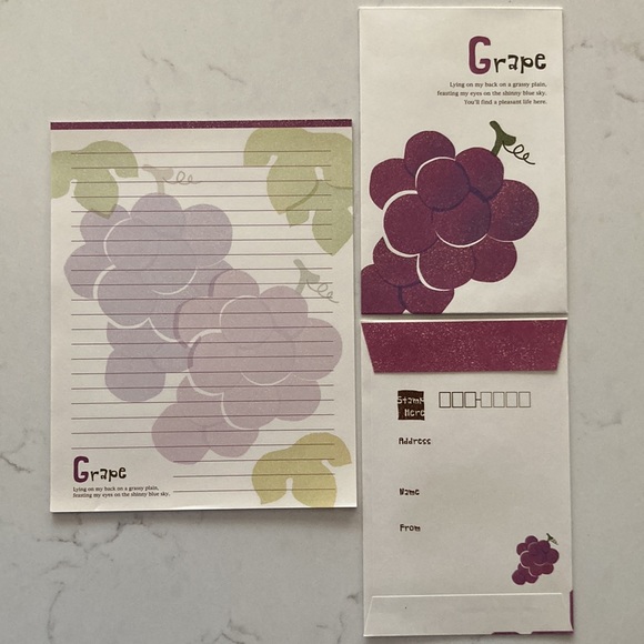 Apple Cherry Lemon Pear Grape Fruit Letter Set 🍎🍒🍋🍐🍇 - Picture 7 of 8